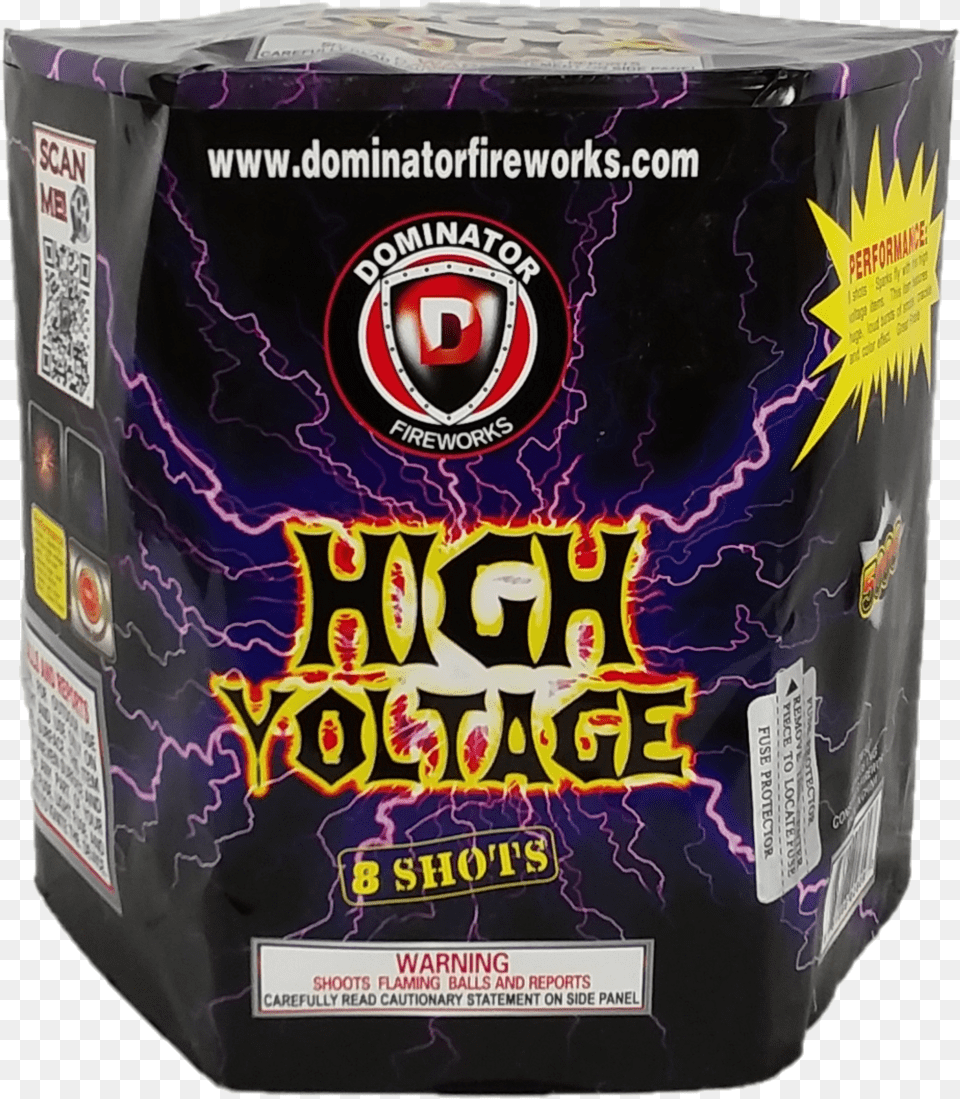 High Voltage Energy Shot, Can, Tin, Box, Fireworks Free Png