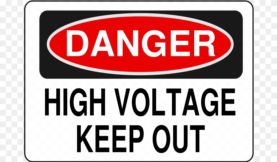 High Voltage Overhead Danger High Voltage Clipart, Sign, Symbol, Text, Dynamite Free Png Download