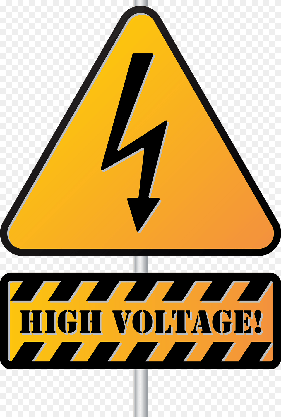 High Voltage Warning Clipart, Sign, Symbol, Road Sign Free Png