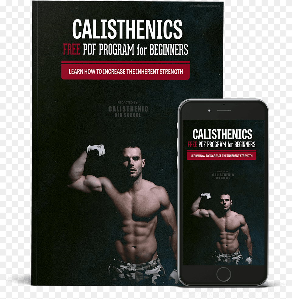 High Volume Calisthenics Workouts Pdf, Adult, Person, Mobile Phone, Man Free Png Download