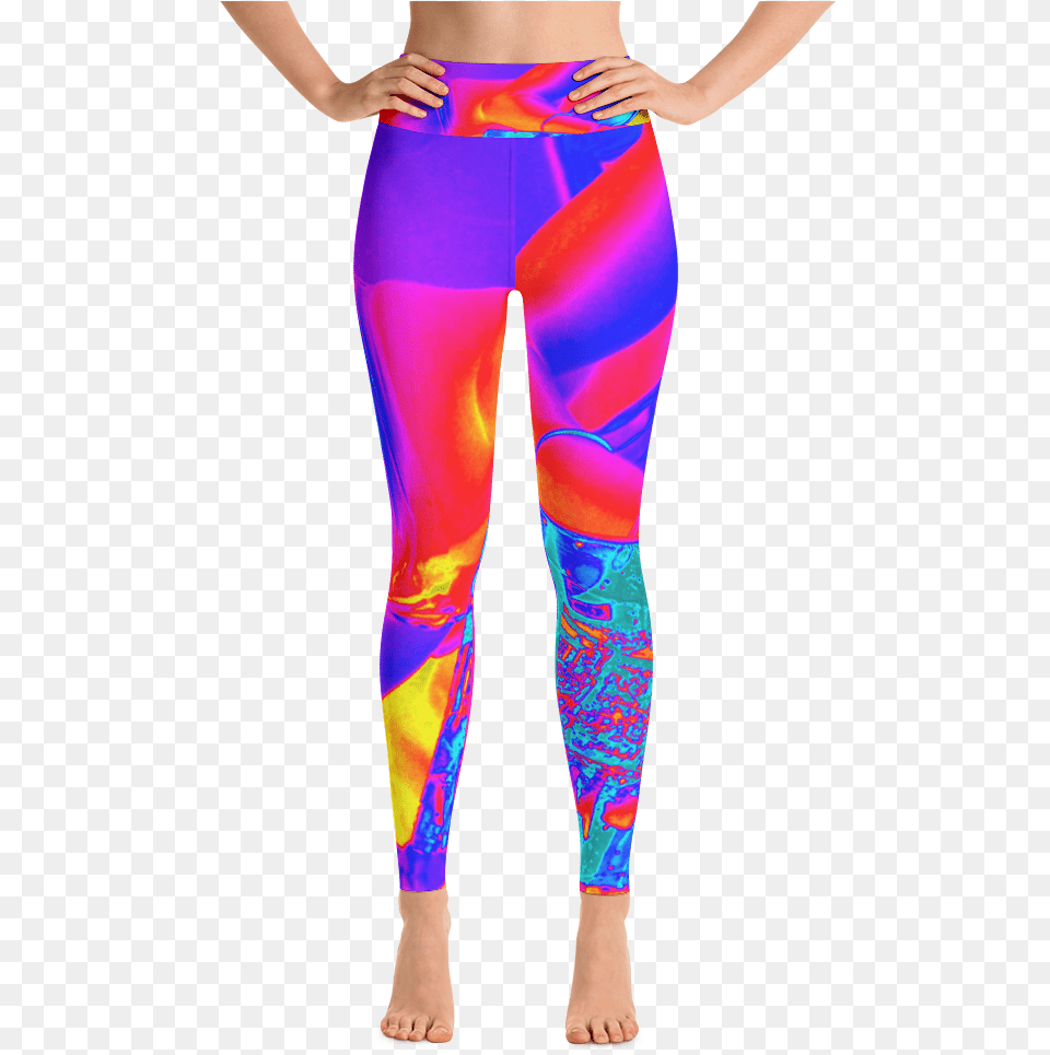 High Waisted Compression Leggings, Adult, Tights, Person, Pants Png