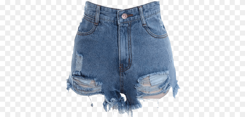High Waisted Distressed Denim Shorts Swag Outfit Ideas For Summer, Clothing, Pants, Jeans Free Transparent Png