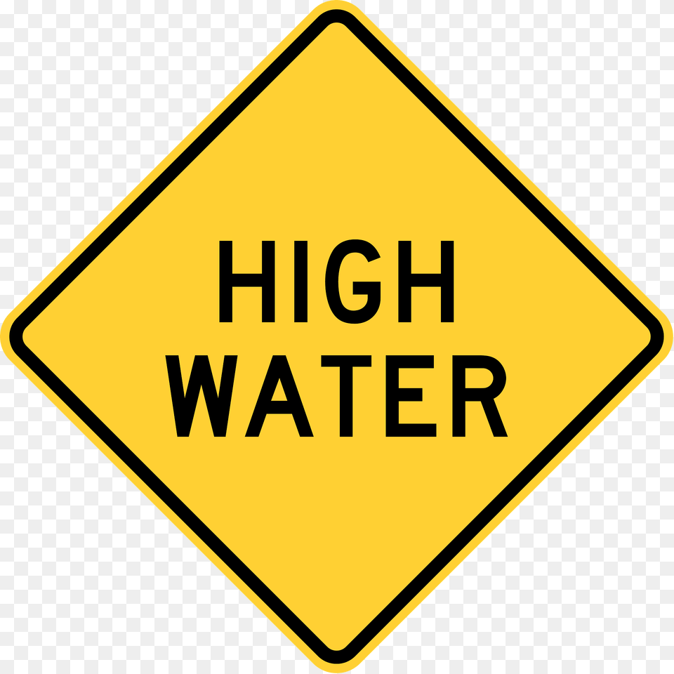 High Water Indiana Clipart, Sign, Symbol, Road Sign Free Png
