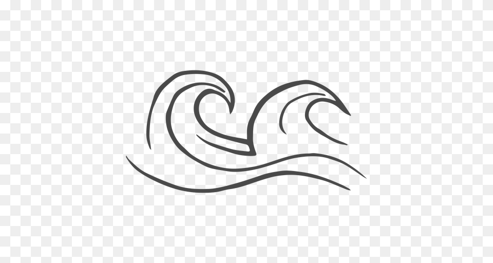 High Waves Hand Drawn, Smoke Pipe Free Png