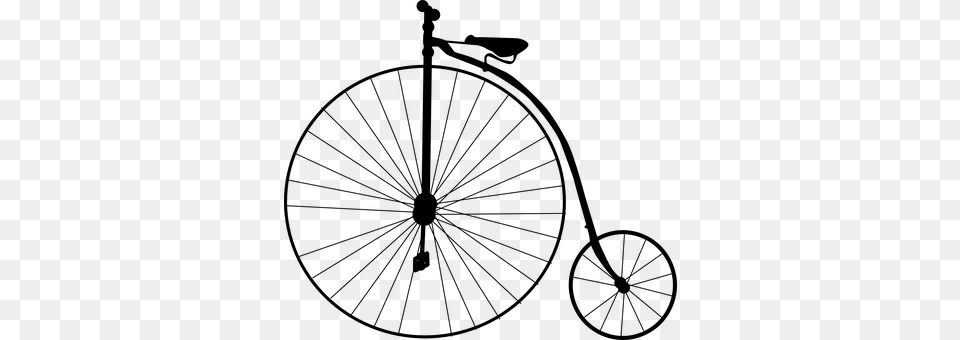 High Wheel Bicycle Bike Vectorgrafik Craft, Gray Png