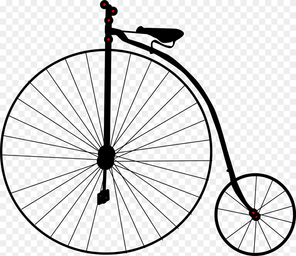 High Wheel Bicycle Clipart, Machine, Spoke, Transportation, Vehicle Png Image