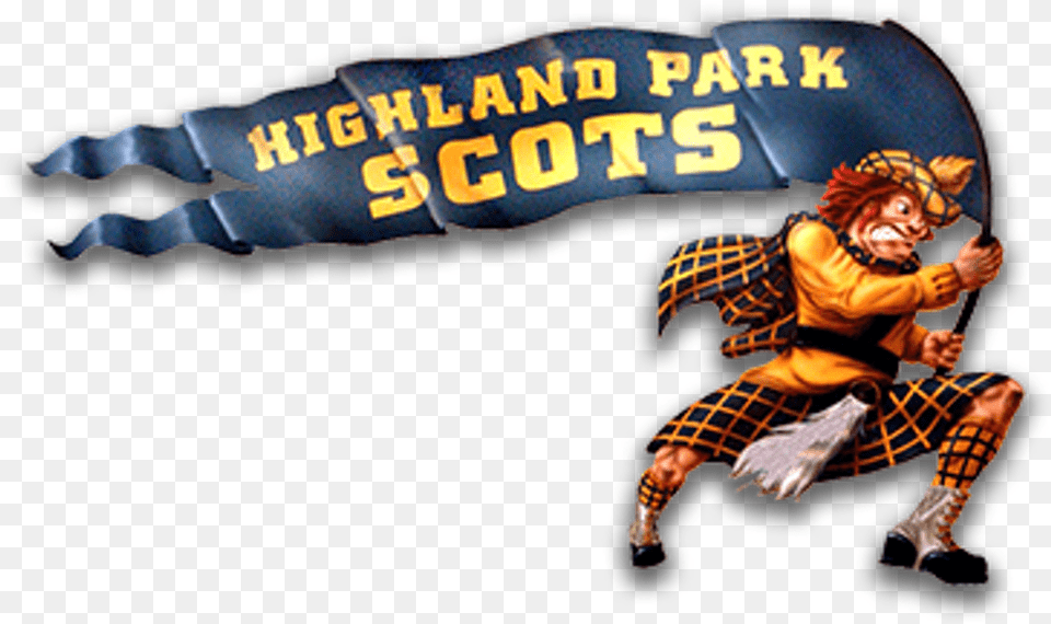 Highland Park Fighting Scots Sportsdayhscom Highland Park Scots Logo, Publication, Book, Comics, Person Free Png Download