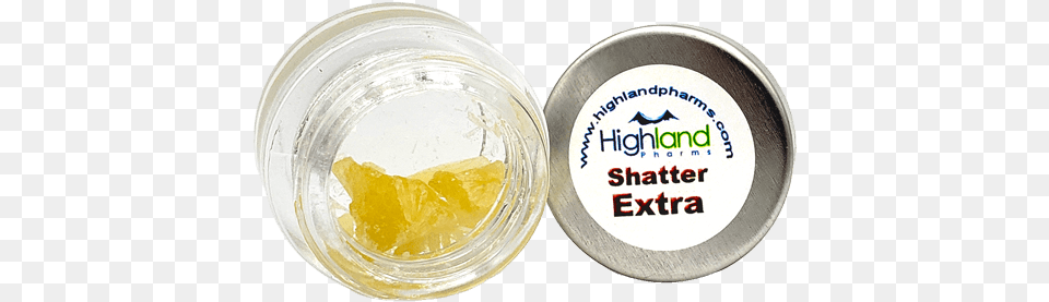 Highland Pharms Shatter Extra Hash Oil, Jar, Food, Jelly Free Png