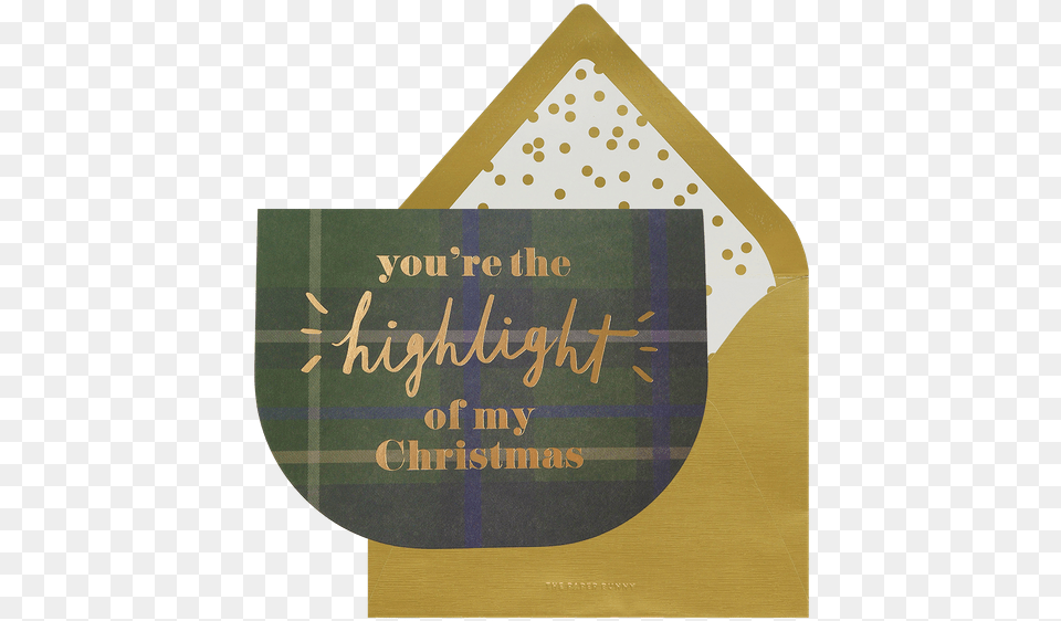 Highlight Of My Christmas Card Sign, Envelope, Mail, Blackboard Png Image