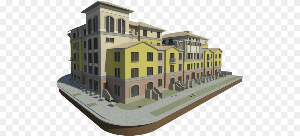 Highres Scale Model, Architecture, Neighborhood, Housing, Street Free Png Download