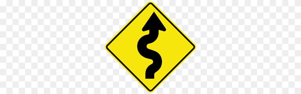 Highway Clipart Road Ahead, Road Sign, Sign, Symbol Png Image