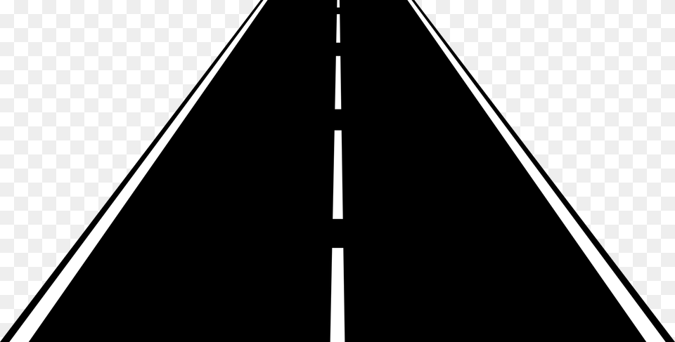 Highway Road Lanes Asphalt Dashed Roadway Straight Road Cartoon, Tripod, Triangle, Blade, Dagger Png Image