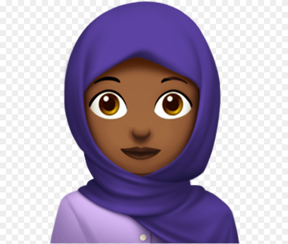 Hijab Emoji, Clothing, Hood, Doll, Face Free Transparent Png