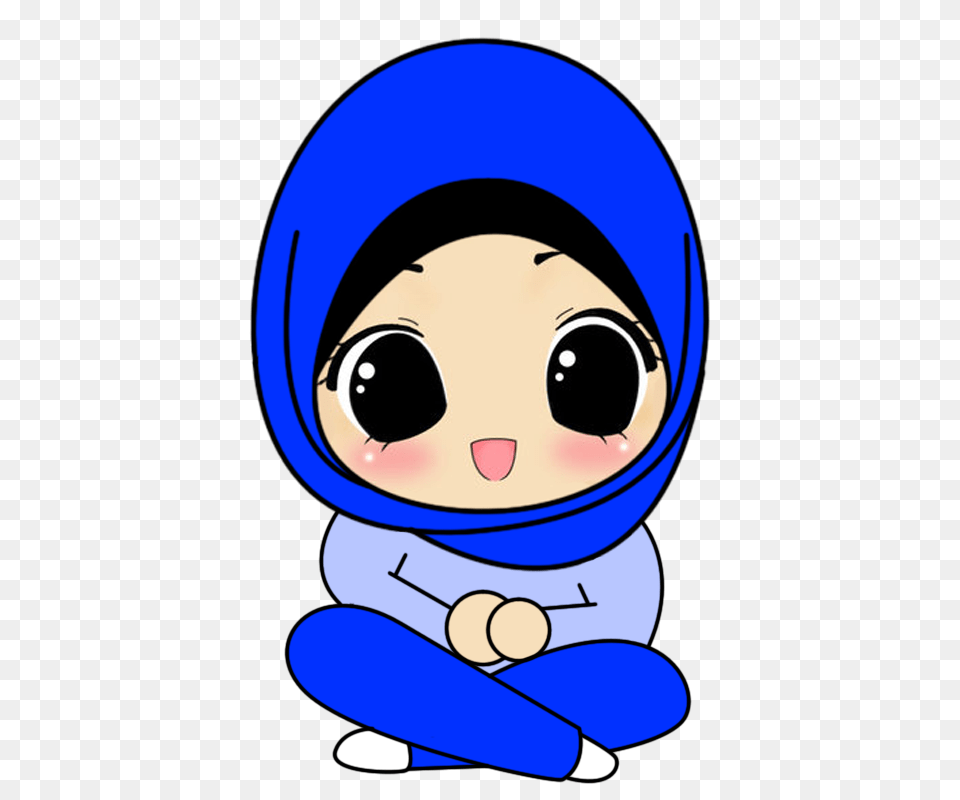 Hijab Girl Cartoon Image, Book, Comics, Publication, Clothing Png