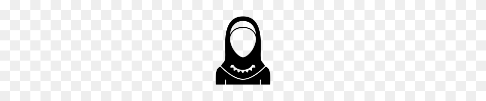 Hijab Girl Icons Noun Project, Gray Png Image