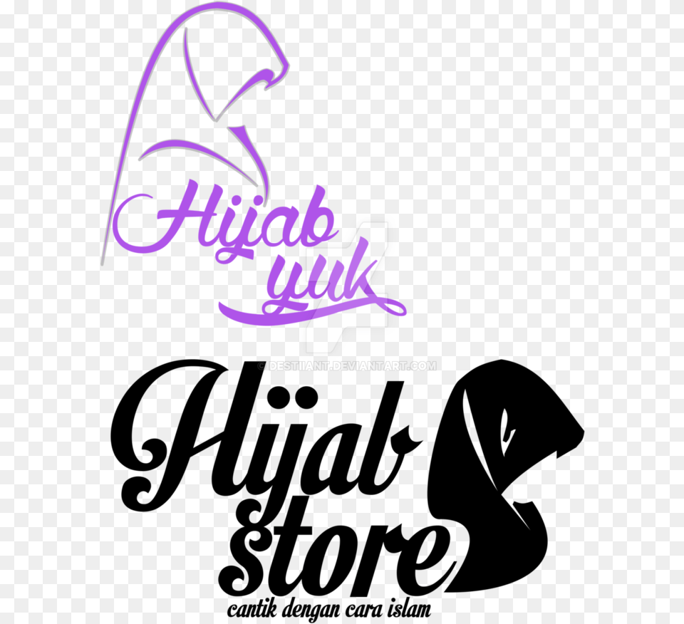 Hijab Logo Healthy Boyz, Purple, Text Free Png