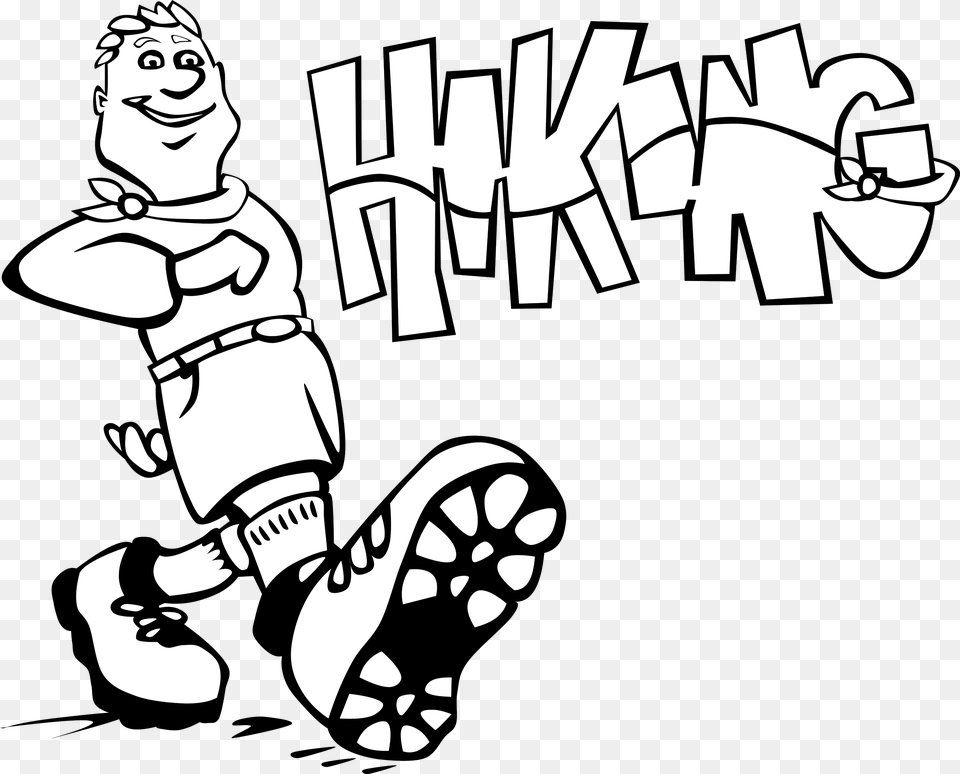 Hike Clipart Black And White, Stencil, Baby, Person, Face Free Png Download