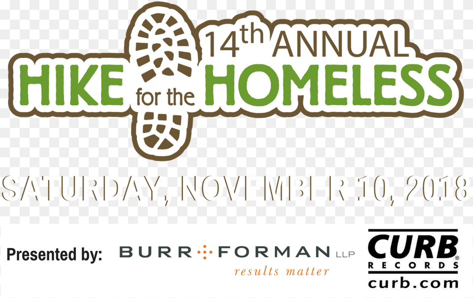 Hike For The Homeless 2018 Nashville, Logo, Advertisement, Poster, Text Free Png Download