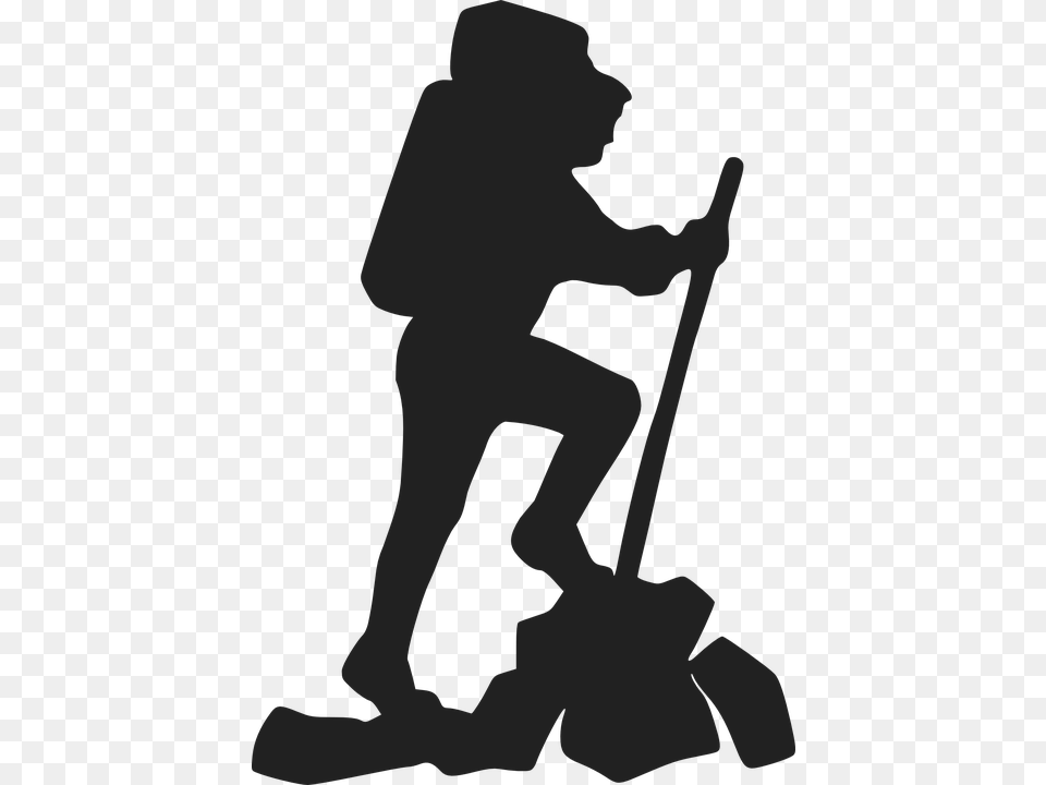 Hiker Backpacker Mountain, Cleaning, Person Free Png