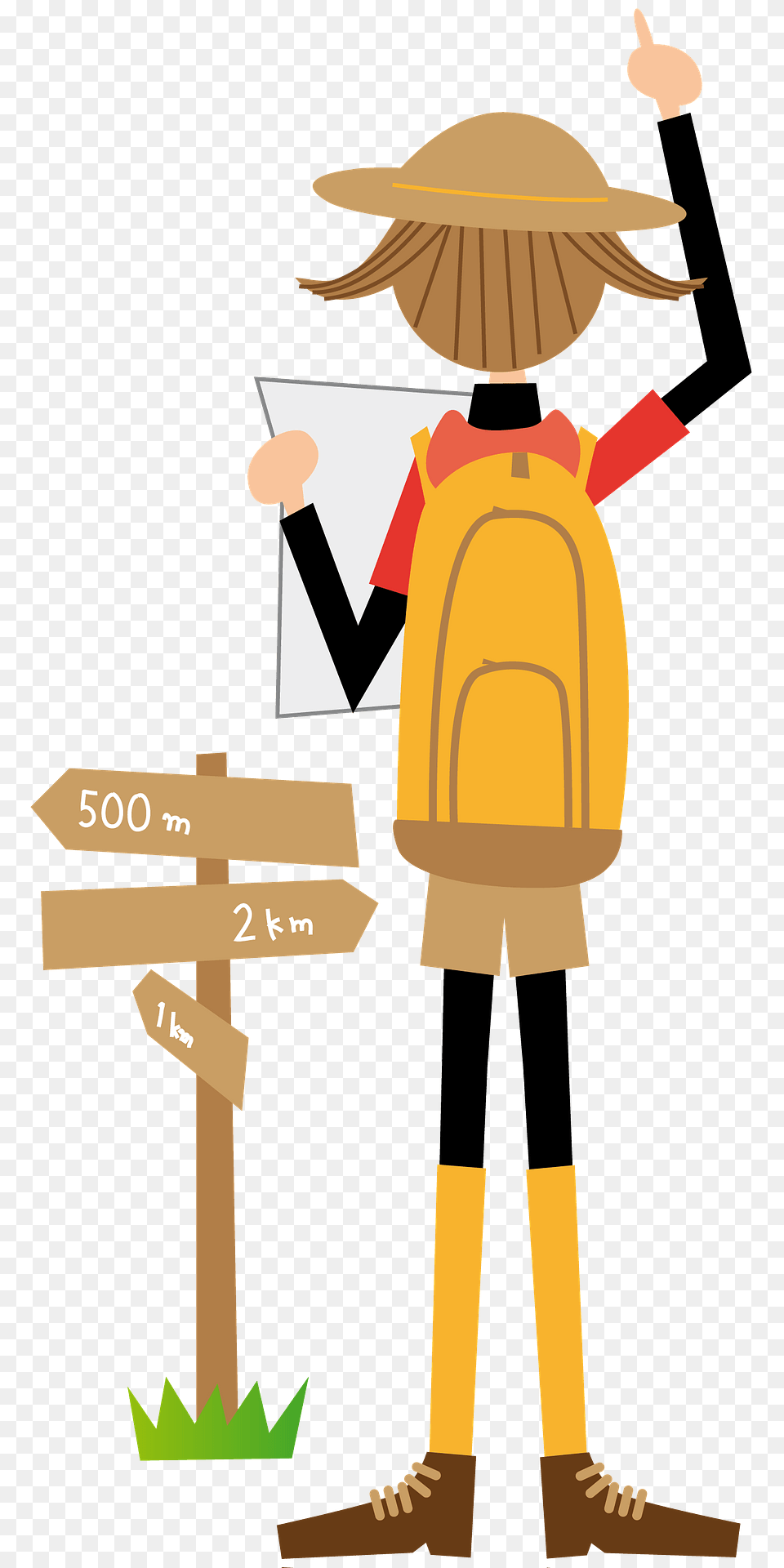 Hiker Clipart, Clothing, Hat, Bag, Person Free Png