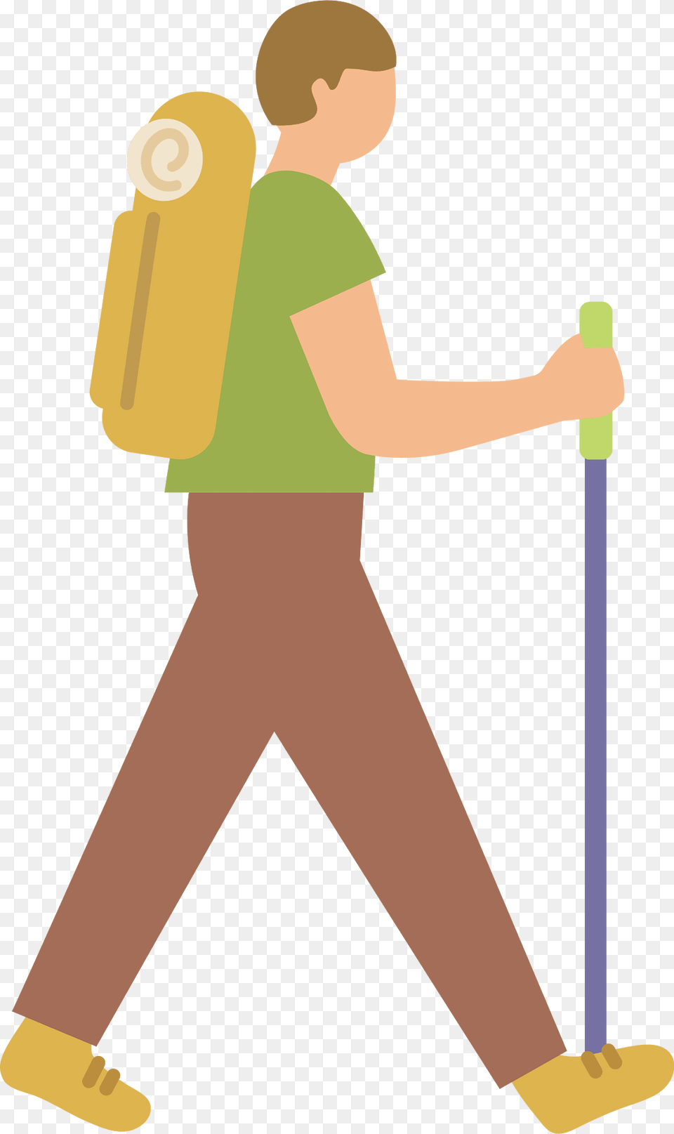 Hiker Clipart, Person, Walking, Cleaning, Face Free Transparent Png