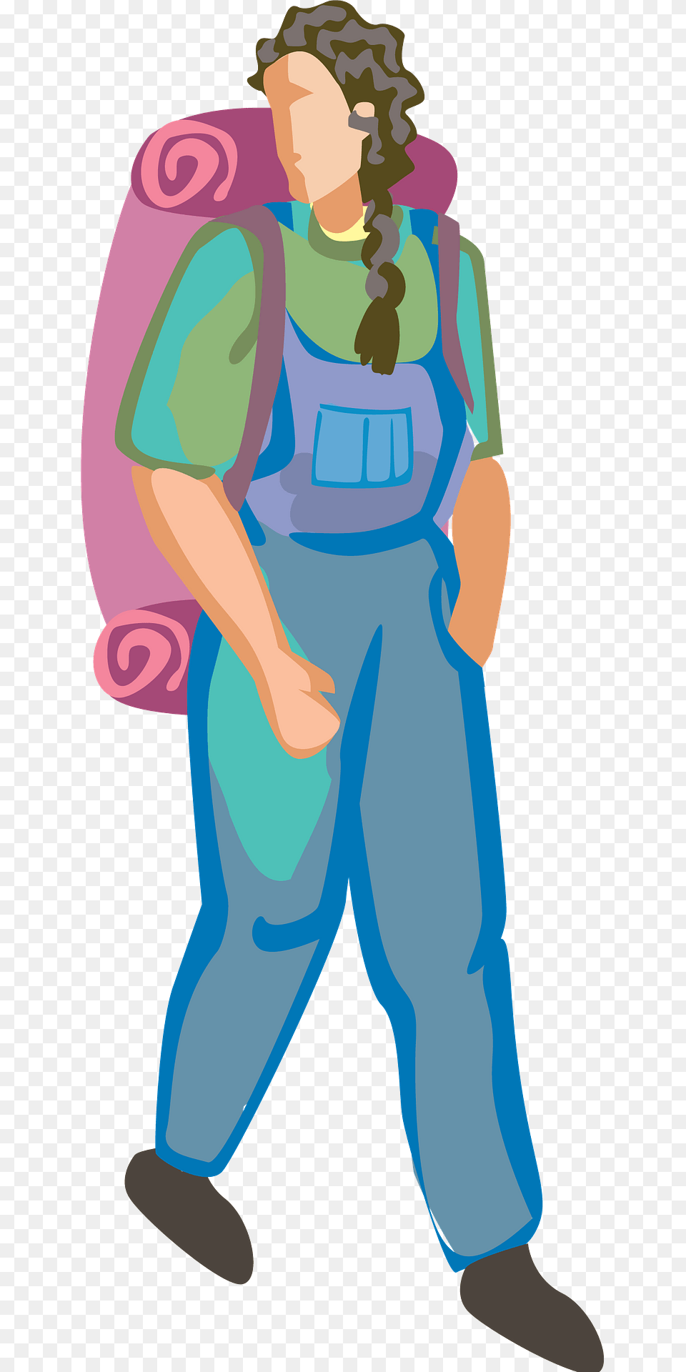 Hiker Clipart, Clothing, Pants, Person, Cleaning Png Image