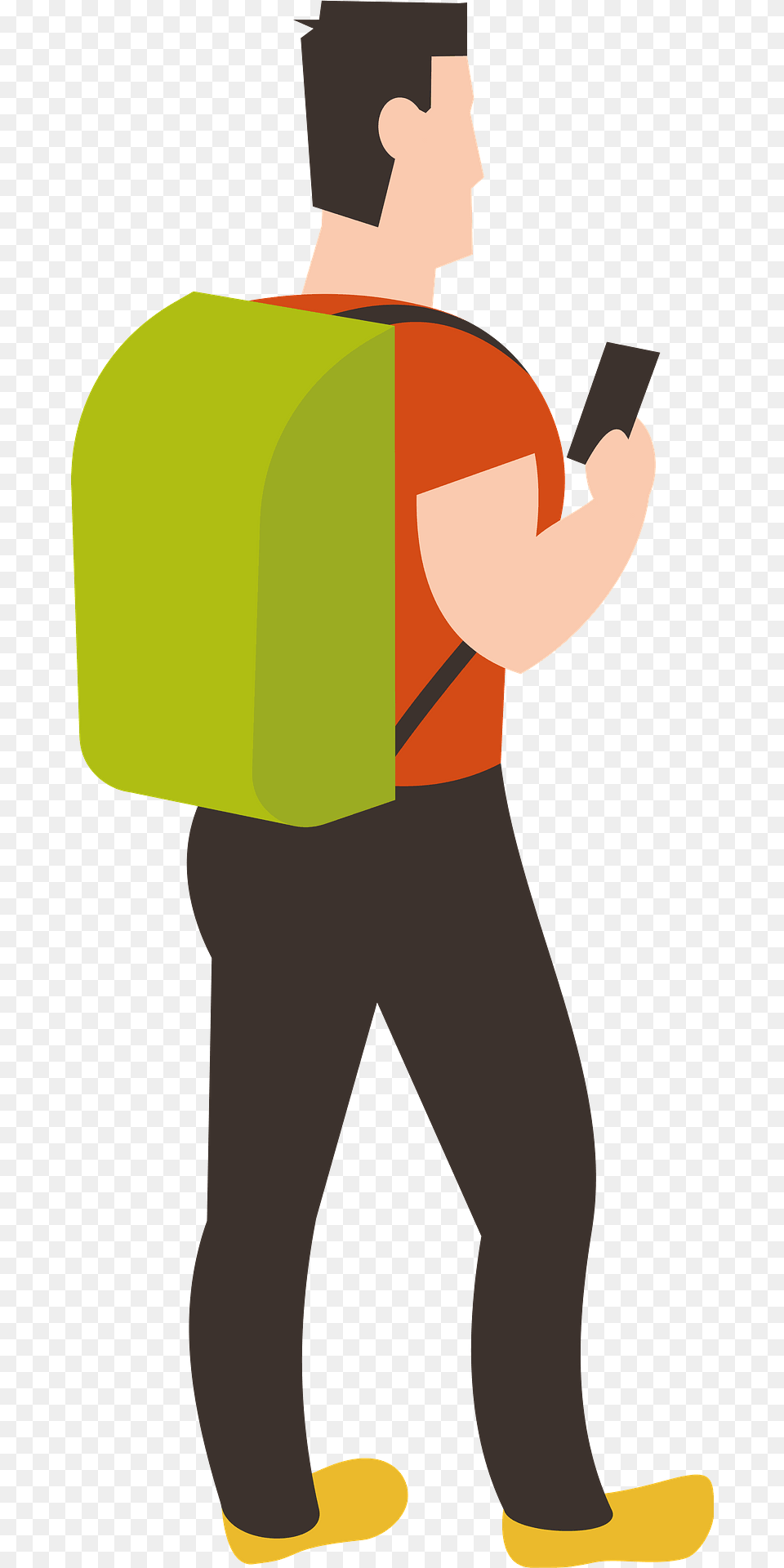 Hiker Clipart, Person, Walking, Worker, Box Png Image