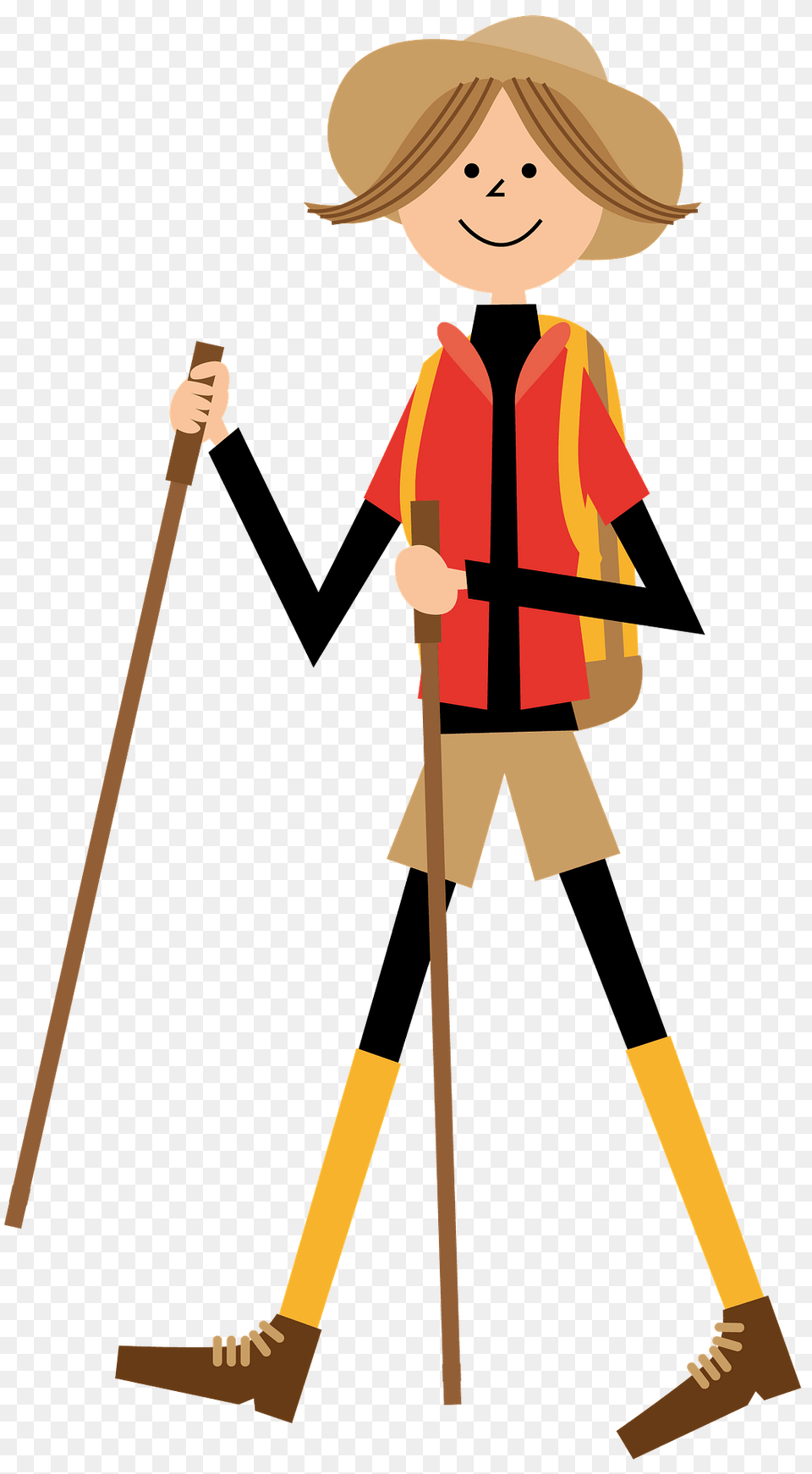 Hiker Clipart, Person, Walking, Face, Head Png Image