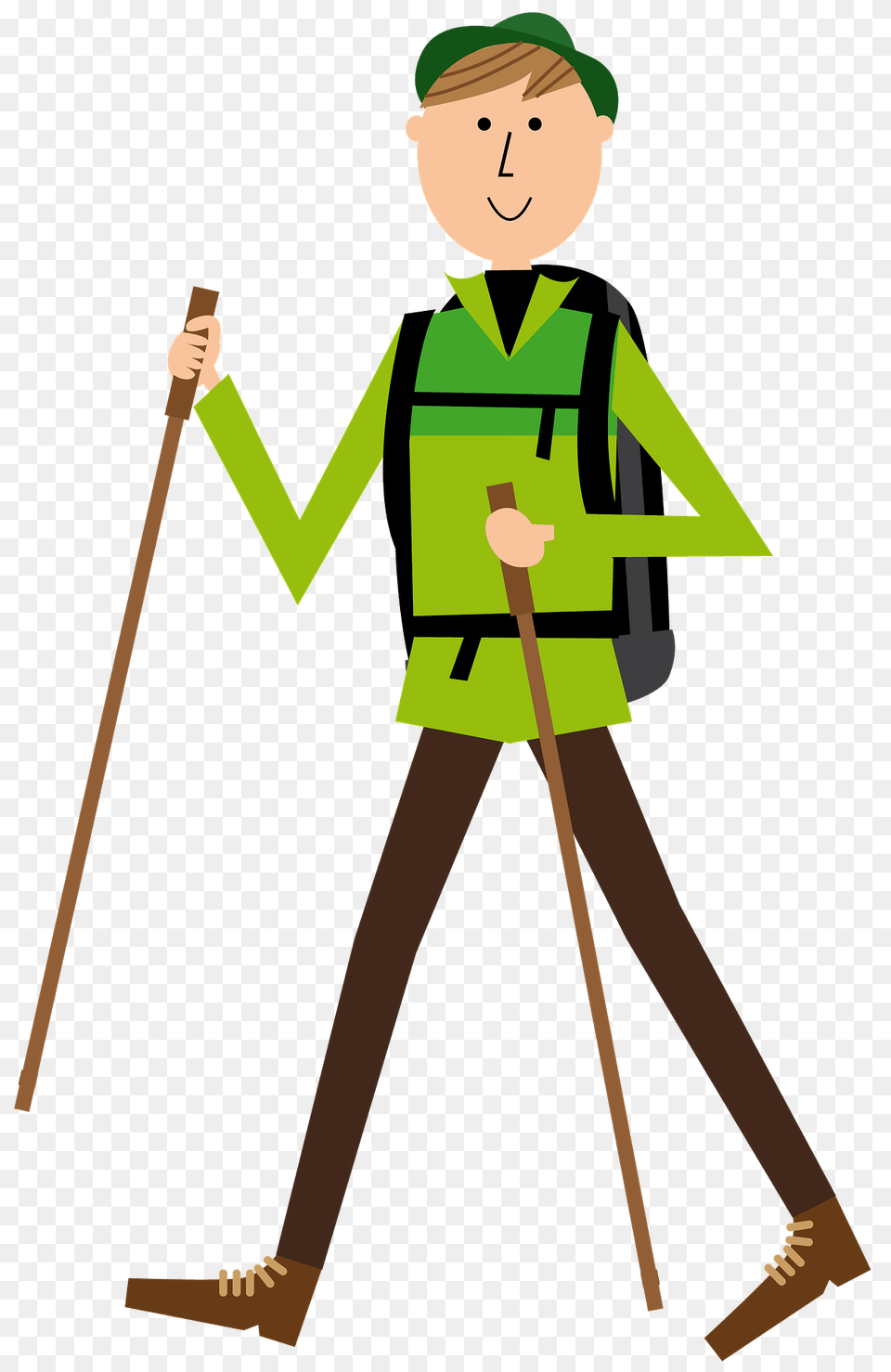 Hiker Clipart, Person, Walking, Boy, Child Png Image