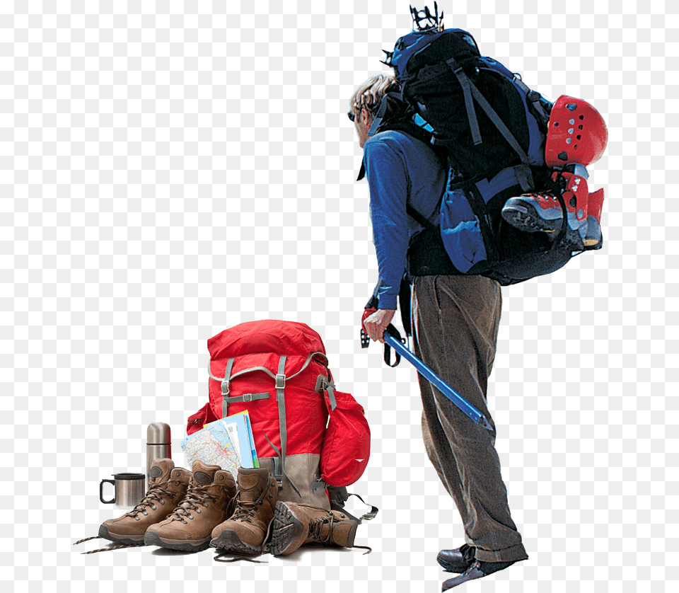 Hiker Hiking Plan, Bag, Backpack, Adult, Male Free Png