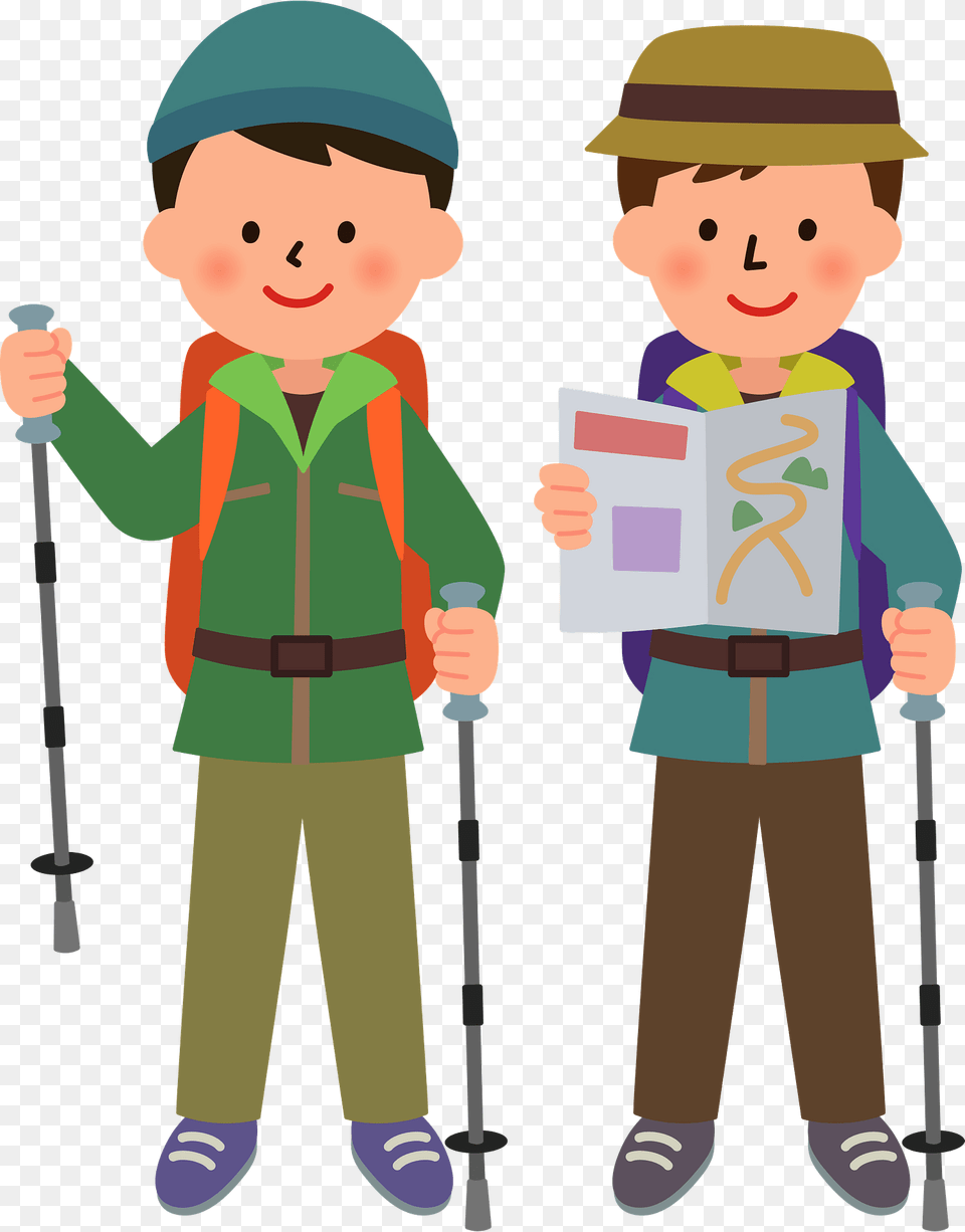 Hiker Men Clipart, Person, Walking, People, Face Png Image