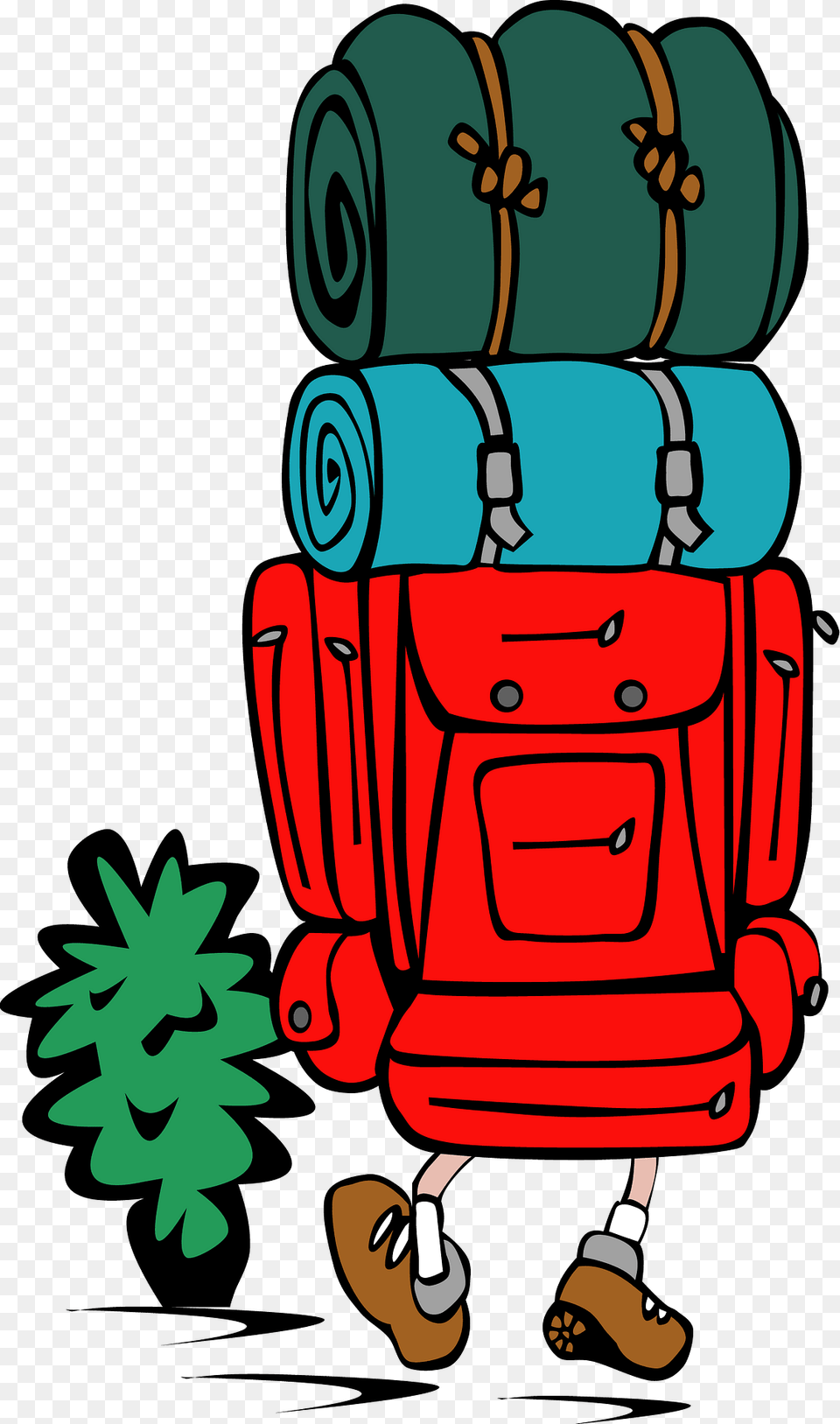 Hiker With A Big Backpack Clipart, Baggage, Baby, Person, Bag Png