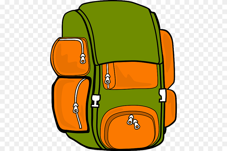 Hiking Backpacking Clip Art, Backpack, Bag, Ammunition, Grenade Free Transparent Png