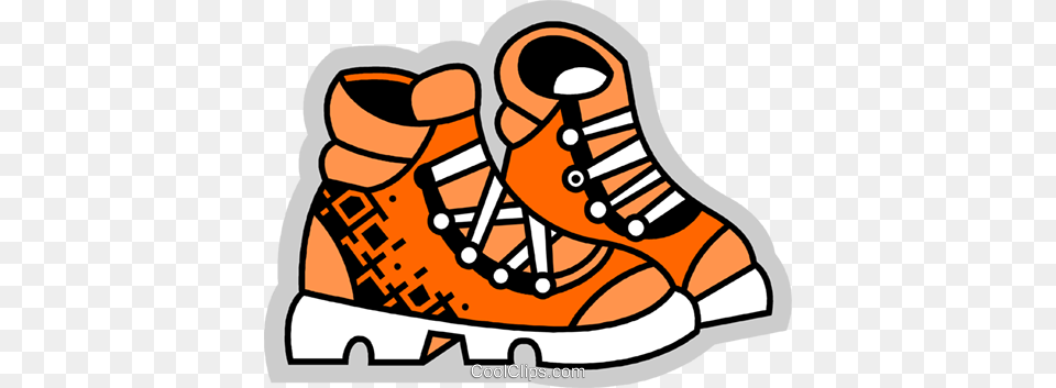 Hiking Boots Royalty Vector Clip Art Illustration, Clothing, Sneaker, Footwear, Shoe Free Png