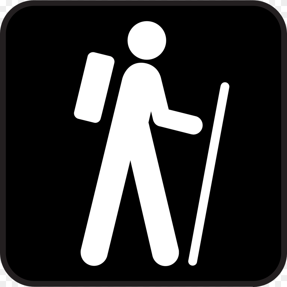 Hiking Clipart, Sign, Symbol, Pedestrian, Person Free Transparent Png
