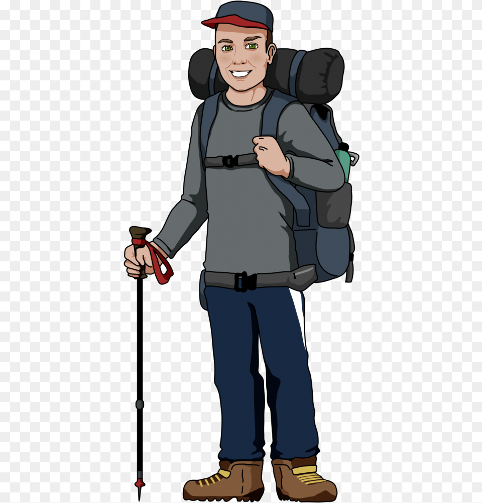 Hiking Clipart Hiker Clipart, Child, Male, Person, Boy Png Image