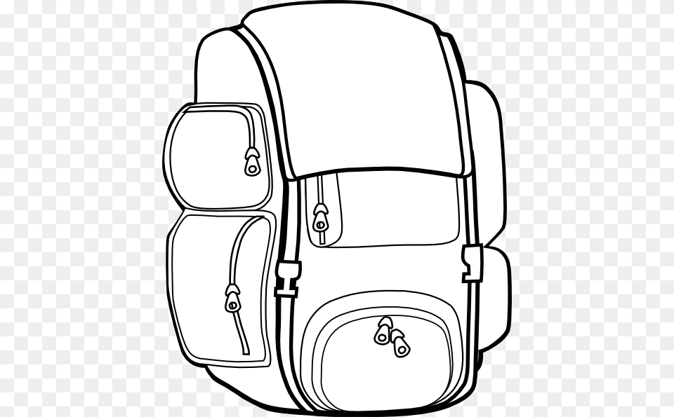 Hiking Clipart Memory 4 Source Bag Clipart Black And White, Backpack, Device, Grass, Lawn Free Transparent Png