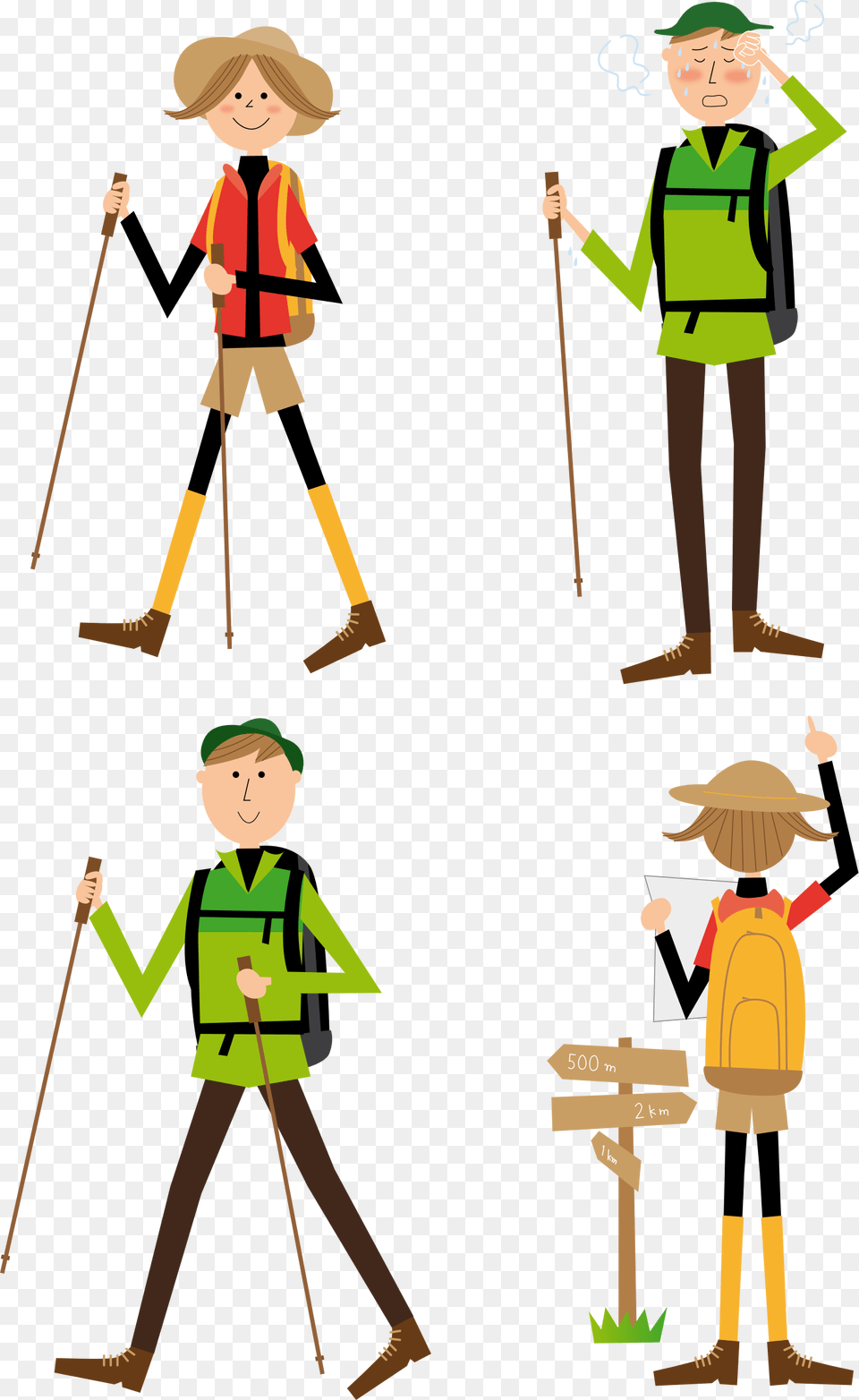 Hiking Clipart Walker, Clothing, Hat, Adult, Person Png Image
