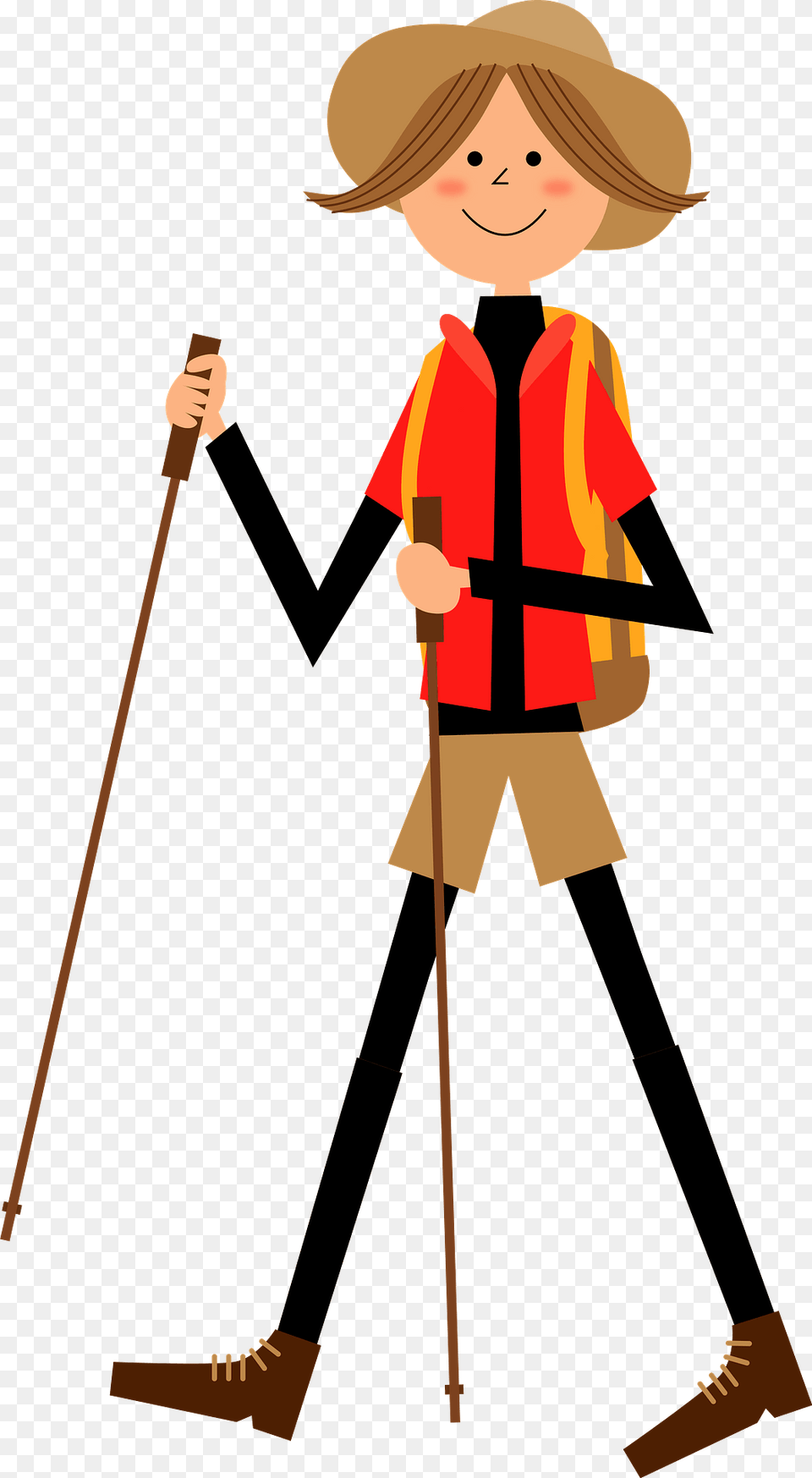 Hiking Girl Clipart, Person, Walking, Boy, Child Png