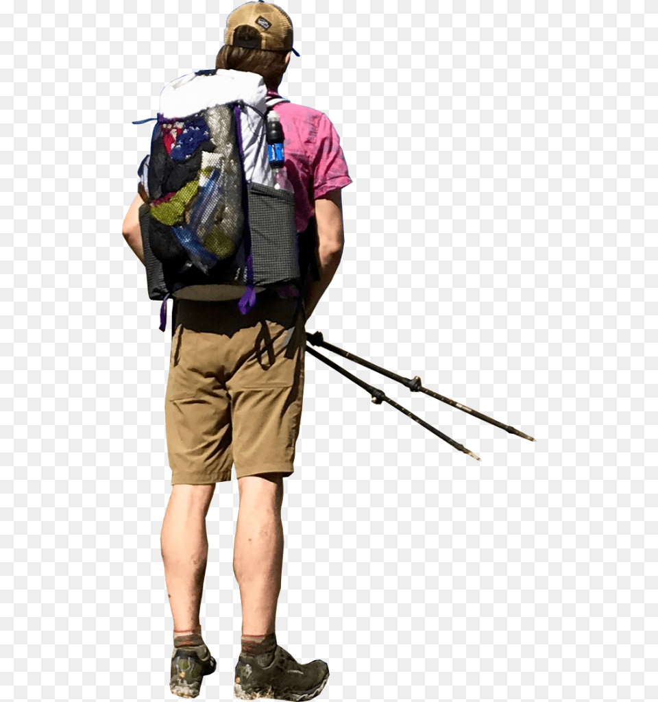 Hiking Hd, Shorts, Bag, Clothing, Person Free Png