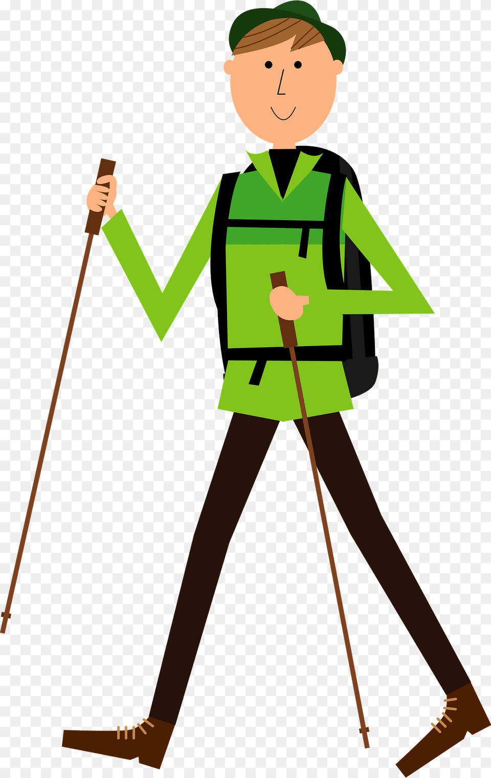 Hiking Man Clipart, Person, Walking, Boy, Child Free Transparent Png
