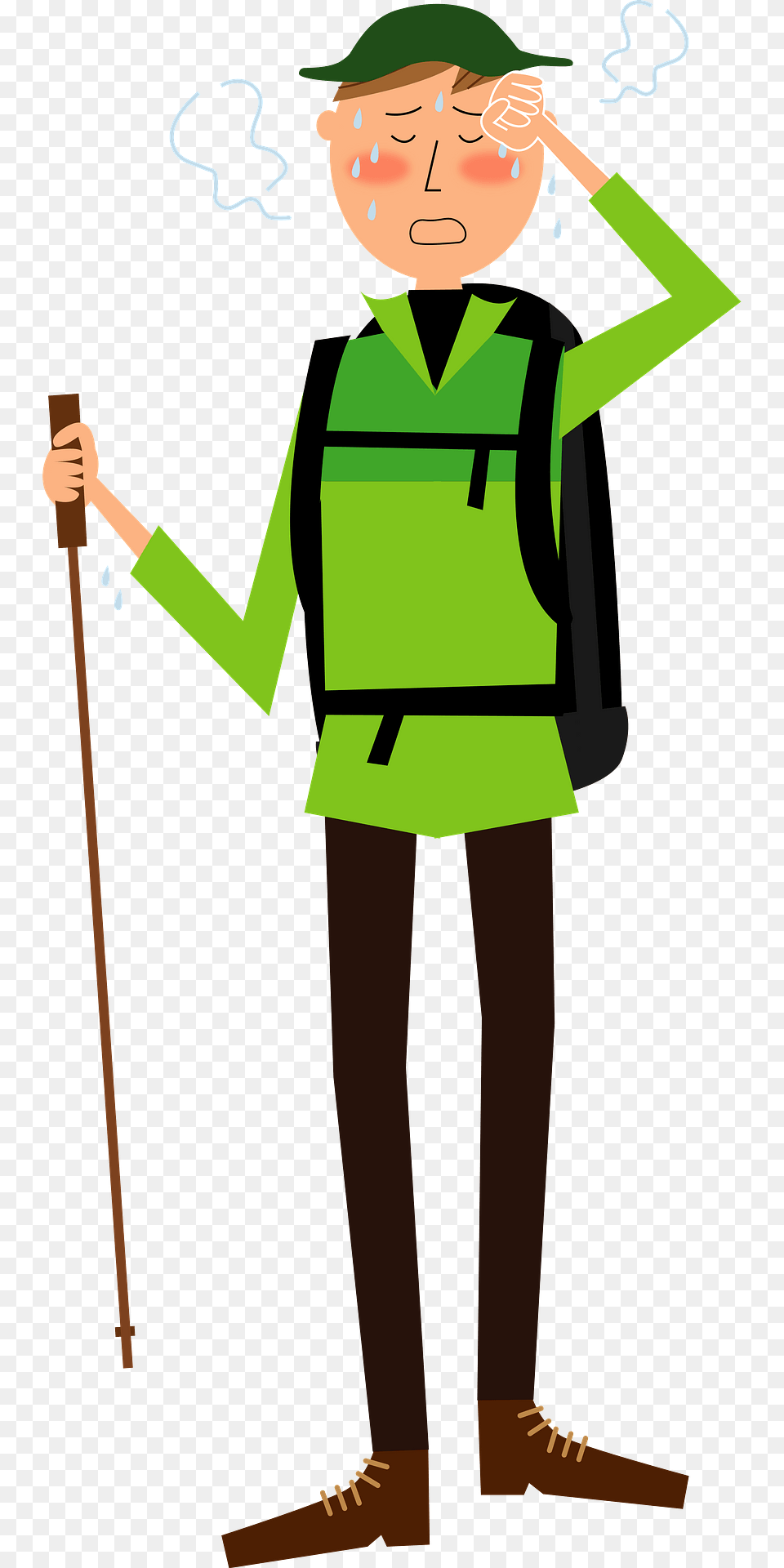 Hiking Man Clipart, Person, Clothing, Vest, Face Png