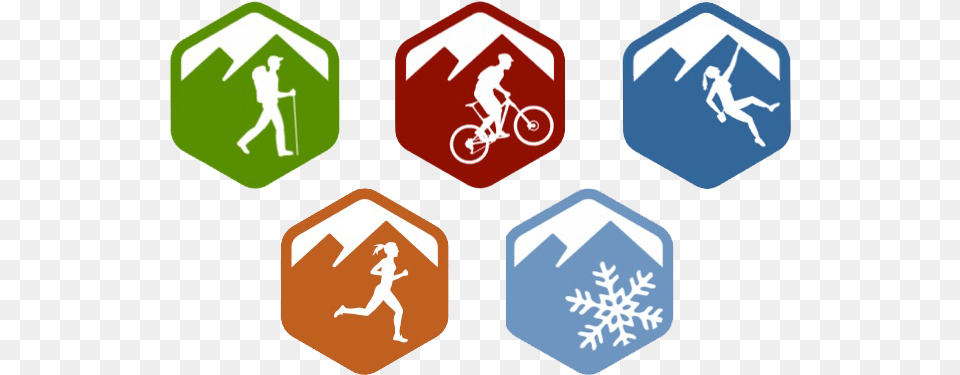 Hiking Project, Sign, Symbol, Bicycle, Transportation Free Png