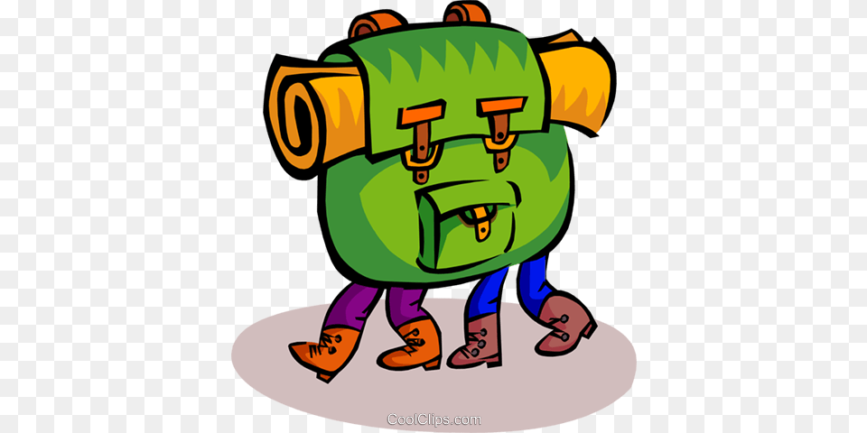 Hiking Royalty Vector Clip Art Illustration, Bag, Baby, Person, Backpack Free Transparent Png