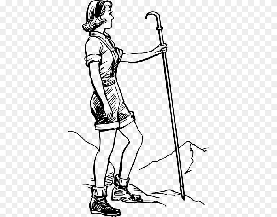 Hiking Scouting Boy Scouts Of America Girl Scouts Of The Usa Woman, Gray Png