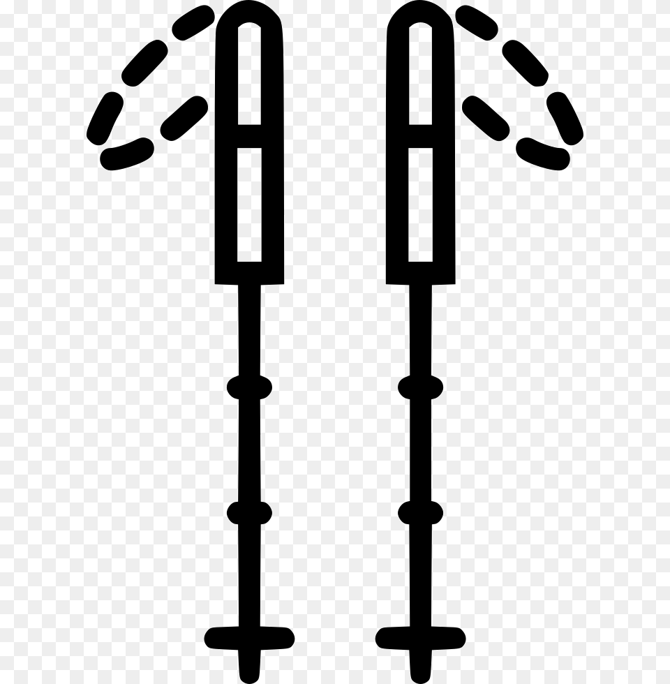 Hiking Sticks Hiking Poles Icon, Cutlery, Device, Fork, Gas Pump Png Image