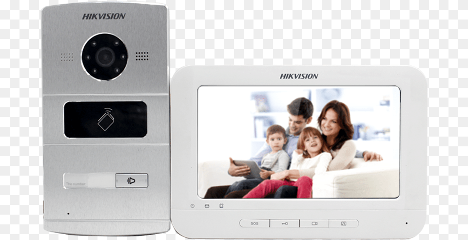 Hikvision Audio Video Intercom, Electronics, Phone, Person, Mobile Phone Free Png Download