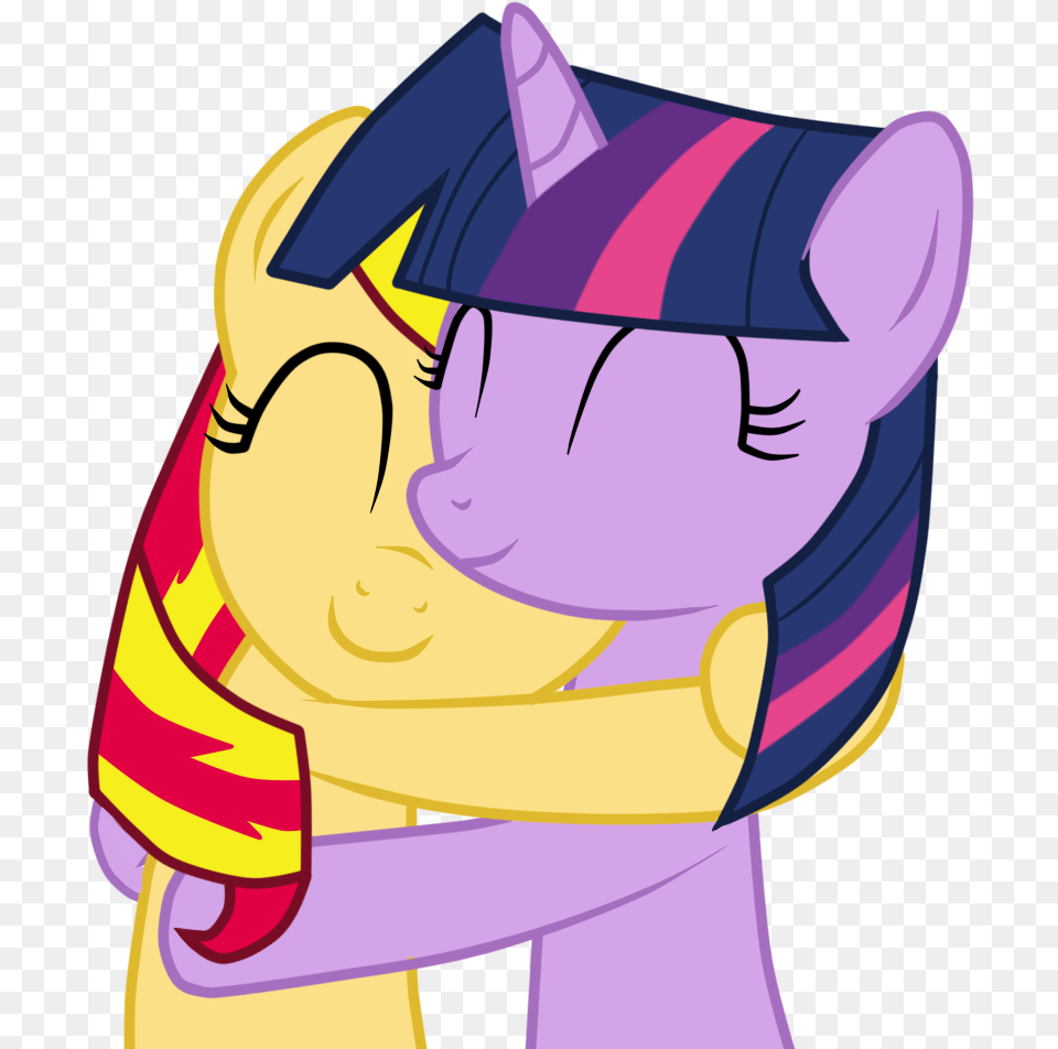 Hilarious In Hindsight Hug Lesbian Pony Safe Shipping Cartoon, People, Person Png Image