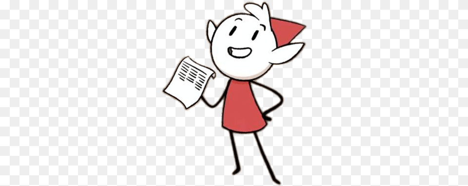 Hilda Character Alfur The Elf Holding A Letter Transparent Hilda Netflix Alfur Free Png Download