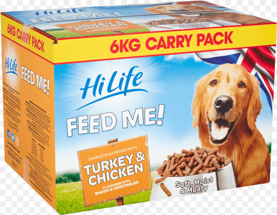 Hilife Feed Me With Turkey Amp Chicken Flavoured With Dog Food, Animal, Canine, Golden Retriever, Pet Png